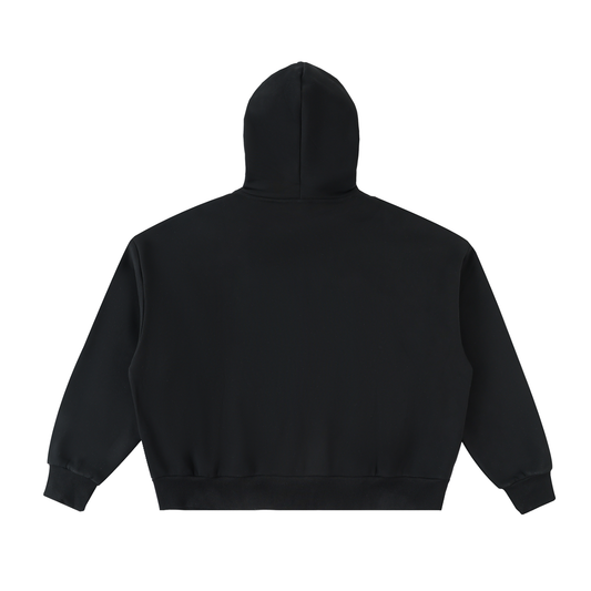 Kay Peezy - Fleeced Full-Zip Boxy Hoodie