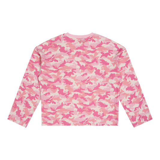 Kay Peezy - Camo Waffle Raw Edge T-Shirt