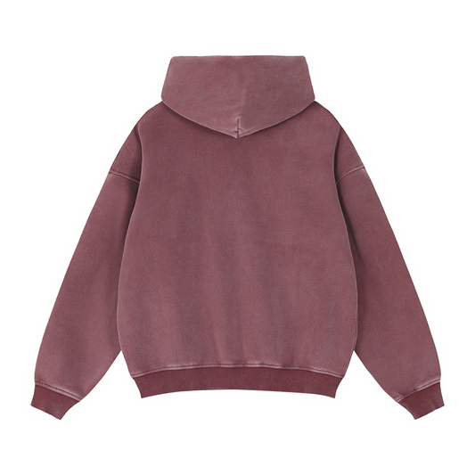 Kay Peezy - Zip-Through Boxy Fleece Hoodie